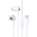 AUDIFONOS ALAMBRICOS TIPO C BASEUS, CZ11, COLOR BLANCO, - Garantía: 1 AÑO -