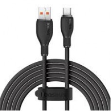 CABLE USB A TIPO C 6A BASEUS 2 MTS, 100W, COLOR NEGRO, - Garantía: 1 AÑO -