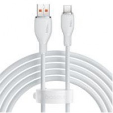 CABLE USB A TIPO C 6A BASEUS 2 MTS, 100W, COLOR BLANCO, - Garantía: 1 AÑO -