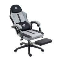 SILLA GAMER BALAM RUSH FORCE PLUS Z1 / RECLINABLE 135 GRADOS / PISTON CLASE 2 / MAX 150 KG / SOPORTE LUMBAR ERGONOMICO CON TERMOGEL / REPOSACABEZAS Y REPOSAPIES ACOLCHADO / GRIS / BR-940757, - Garantía: 2 AÑOS -