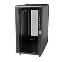 GABINETE RACK PARA SERVIDORES 18U 19 4 POSTES - RACK DE SERVIDORES CON CERRADURA Y SEGURO - RACK CON RUEDAS Y RIELES DE MONTAJE AJUSTABLES PARA EQUIPO DE RED STARTECH, - Garantía: 5 AÑOS -