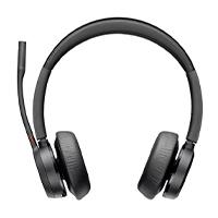 DIADEMA HP POLY 77Y98AA VOYAGER 4320/ MICROSOFT TEAMS, INALAMBRICA, BLUETOOTH, BINAURAL, USB-A DONGLE BT700, ALCANCE 50M, HASTA 24 H DE CONVERSACION, HASTA 2 DISPOSITIVOS SIN BASE DE CARGA, - Garantía: 2 AÑOS -