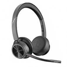 DIADEMA HP POLY 77Z00AA VOYAGER 4320 / VERSION MICROSOFT TEAMS, INALAMBRICA, BINAURAL, BLUETOOTH, DONGLE USB-A, ALCANCE DE 50 M HASTA 24 H DE CONVERSACION CON BASE DE CARGA, - Garantía: 2 AÑOS -