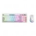 KIT GAMER BALAM RUSH SQUAD CONQUEST PRO KG525 / TECLADO Y MOUSE / DUAL / DONGLE USB - BT / ESPAÑOL / 97 TECLAS / RECARGABLE / ILUMINACION RGB / WIN / OPTICO / 7200 DPI AJUSTABLE / BLANCO / BR-940436, - Garantía: 1 AÑO -