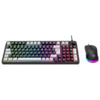 KIT GAMER BALAM RUSH SQUAD CONQUEST KG515 /  TECLADO - MOUSE / ALAMBRICO / ILUMINACION RGB / ANTI-GHOSTING / MULTIMEDIA / 97 TECLAS / ESPAÑOL / WIN / 7200 DPI AJUSTABLE / OPTICO / NEGRO / BR-940443, - Garantía: 1 AÑO -