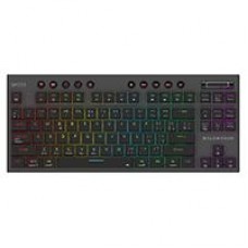 TECLADO GAMER DOMINATE EXPERT GK959 / INALAMBRICO DUAL / MECANICO / ILUMNACION RGB / RECARGABLE / 87 TECLAS / WIN - MAC - ANDROID - CONSOLAS DE JUEGO / ESPAÑOL / DONGLE-BT 5.0 / NEGRO / BR-940405, - Garantía: 1 AÑO -