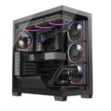 GABINETE GAMER BALAM RUSH TANK POLAR 7900 / MEDIA TORRE / ATX - M-ATX - ITX / VENTILADORES INCLUIDOS / CRISTAL TEMPLADO / SOPORTE PARA ENFRIAMIENTO LIQUIDO / ILUMINACION ARGB / NEGRO / BR-941471, - Garantía: 1 AÑO -