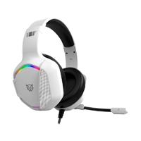 AUDIFONOS GAMER ORPHIX II HS699 / ALAMBRICOS / DIADEMA / AUX 3.5 MM - USB / PC - DISPOSITIVOS MOVILES -CONSOLAS / ALTAVOCES 50 MM / ILUMINACION RGB / MICROFONO OMNIDIRECCIONAL / BLANCO / BR-941198, - Garantía: 1 AÑO -