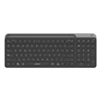 TECLADO ACTECK INSPIRE TREK TI747 / INALAMBRICO / MULTIDISPOSITIVO DUAL / WINDOWS - MAC - ANDROID / ESPAÑOL / 99 TECLAS / MULTIMEDIA / DONGLE USB - BT 5.1 - CABLE USB / RECARGABLE / NEGRO / AC-940108, - Garantía: 1 AÑO -