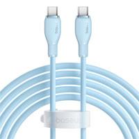CABLE TIPO C-TIPO C 5A BASEUS 1.2M, 100W, COLOR AZUL, - Garantía: 1 AÑO -