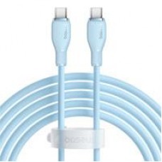 CABLE TIPO C-TIPO C 5A BASEUS 1.2M, 100W, COLOR AZUL, - Garantía: 1 AÑO -
