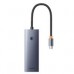 HUB TIPO C FLITE SERIES HUB DE 7 PUERTOS BASEUS HDMI4K60HZ1USB3,03PD1SD/TF1COLOR GRIS, - Garantía: 1 AÑO -
