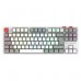TECLADO GAMER BALAM RUSH LEVEL PRO GK990 / INALAMBRICO / DONGLE USB- BT -USB C / ESPAÑOL / WIN -MAC -ANDROID / 88 TECLAS / MECANICO / ILUMINACION RGB / 5 DISPOSITIVOS / RECARGABLE /BLANCO / BR-940375, - Garantía: 1 AÑO -