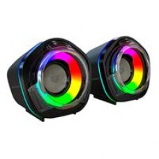 BOCINAS GAMER BALAM RUSH GLIMM PENTA BG545 / CONEXION DUAL / SONIDO ESTEREO / USB - BLUETOOTH 5.0 / 50 MM / 45 HZ -16 KHZ / ILUMINACION RGB / 2 CANALES / 6 W / NEGRO / BR-941228, - Garantía: 1 AÑO -