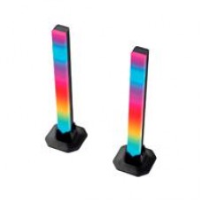 TORRE DE ILUMINACION GAMER BALAM RUSH SPLENDOR GLOW IT3000 / ILUMINACION PERSONALIZABLE 270° /  APP - CONTROL REMOTO - BOTONES / 36 LEDS POR BARRA / RGB INMERSIVO / NEGRO /BR-942331, - Garantía: 1 AÑO -