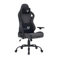SILLA GAMER BALAM RUSH THUNDER MAX V7 / MAX 150 KG / SOPORTE LUMBAR Y REPOSACABEZAS / NYLON TRANSPIRABLE / PISTON CLASE 4 / INCLINACION 180° / REPOSABRAZOS 2D / GRIS / BR-940740, - Garantía: 1 AÑO -