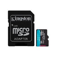 MEMORIA FLASH MICRO SD KINGSTON SDXC CANVAS GO PLUS 128GB 200MB/S UHS-I U3 V30 C/ADAPTADOR (SDCG4/128GB), - Garantía: 1 AÑO -