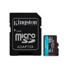 MEMORIA FLASH MICRO SD KINGSTON SDXC CANVAS GO PLUS 128GB 200MB/S UHS-I U3 V30 C/ADAPTADOR (SDCG4/128GB), - Garantía: 1 AÑO -