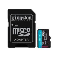 MEMORIA FLASH MICRO SD KINGSTON SDXC CANVAS GO PLUS 512GB 200MB/S UHS-I U3 V30 C/ADAPTADOR (SDCG4/512GB), - Garantía: 1 AÑO - MEMORIA FLASH MICRO SD KINGSTON SDXC CANVAS GO PLUS 512GB 200MB/S UHS-I U3 V30 C/ADAPTADOR (SDCG4/512GB), - Garantía: 1 AÑO -