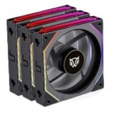 KIT 3 VENTILADORES BALAM RUSH EOLOX LINK EXL95/ FLUJO DE AIRE OPTIMO / VELOCIDAD 1800 RPM / SILENCIO CON PODER / CONEXIÓN DAISY-CHAIN / RGB / NEGRO / BR-942089, - Garantía: 1 AÑO -