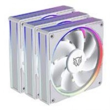 KIT 3 VENTILADORES BALAM RUSH EOLOX BORA EXB85 / POTENCIA DE ENFRIAMIENTO / VELOCIDAD 1600 RPM / SILENCIO IMBATIBLE / CONEXIÓN PWM + AURA  / ARGB / BLANCO / BR-942133, - Garantía: 1 AÑO -