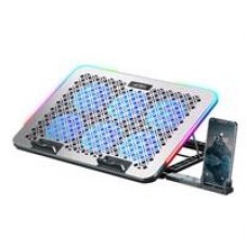 BASE ENFRIADORA ACTECK FROOST RAW BE630 / 15.6 PULG / 6 VENTILADORES / 2X USB 2.0 / AJUSTABLE 8 NIVELES / ILUMINACION 10 MODOS / POTENCIA ABSOLUTA / ALUMINIO / AC-940771, - Garantía: 1 AÑO -