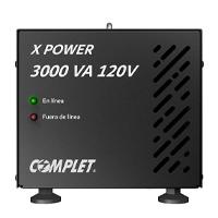 REGULADOR ELECTRONICO DE VOLTAJE COMPLET MODELO X-POWER DE 3000VA/3000W A 120V, - Garantía: 5 AÑOS -