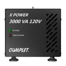 REGULADOR ELECTRONICO DE VOLTAJE COMPLET MODELO X-POWER DE 3000VA/3000W A 120V, - Garantía: 5 AÑOS -