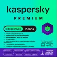 ESD KASPERSKY PREMIUM 5 DISP 3 CUENTAS KPM 2 AÑOS, - Garantía: SG - ESD KASPERSKY PREMIUM 5 DISP 3 CUENTAS KPM 2 AÑOS, - Garantía: SG -