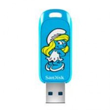 MEMORIA SANDISK 256GB USB 3.2 SMURFS PITUFINA LECTURA 130MB/S SDCZIS-256G-G46, - Garantía: 5 AÑOS -