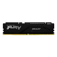 MEMORIA RAM KINGSTON DIMM DDR5 8GB 5200MT/S FURY BEAST BLACK CL40 288PIN 1.25V C/DISIPADOR DE CALOR P/PC/GAMER/ALTO RENDIMIENTO KF552C40BB-8, - Garantía: 1 AÑO -