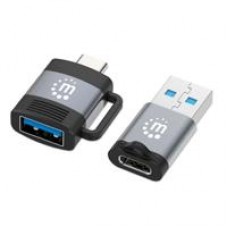 ADAPTADORES/MANHATTAN/356329/ KIT DE ADAPTADORES USB-C A USB-A Y USB-A A USB-C, - Garantía: 2 MESES -