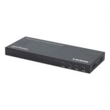 SWITCH/MANHATTAN/208406/SWITCH MULTIVIEWER HDMI DE 4 PUERTOS 4K, - Garantía: 3 AÑOS -