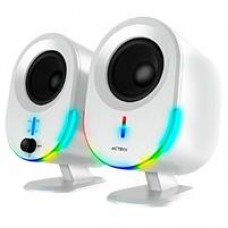 BOCINAS ACTECK DYNAMIC EXACT BS630 / PARA ESCRITORIO / INDICADOR DE LED / SONIDO ESTEREO / INALAMBRICA / BLUETOOTH 5.0 - AUX 3.5 MM - USB / 20 W / 60 HZ - 20 KHZ / BLANCO / AC-935876, - Garantía: 1 AÑO - BOCINAS ACTECK DYNAMIC EXACT BS630 / PARA ESCRITORIO / INDICADOR DE LED / SONIDO ESTEREO / INALAMBRICA / BLUETOOTH 5.0 - AUX 3.5 MM - USB / 20 W / 60 HZ - 20 KHZ / BLANCO / AC-935876, - Garantía: 1 AÑO -