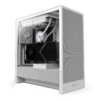 GABINETE NZXT H5 FLOW /BLANCO /VIDRIO TEMPLADO/2 VENTILADORES/F120Q /MID TOWER /USB TIPO C /GAMER, - Garantía: 1 AÑO -