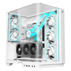 GABINETE GAMER BALAM RUSH TANK EXPERT CURVE 7800 / MEDIA TORRE / ATX - MICRO AX - ITX / CRISTAL TEMPLADO / SOPORTE P/ TARJETA DE VIDEO / DUAL CHAMBER / VENTILADORES ARGB / BLANCO / BR-941563, - Garantía: 5 AÑOS -