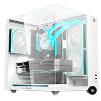 GABINETE GAMER BALAM RUSH TANK MAJESTIC 6600 / MEDIA TORRE / ATX/MICRO ATX- MINI ITX / VENTILADORES ARGB 3X120 MM / TRIPLE PANEL DE CRISTAL TEMPLADO / BLANCO / BR-941532, - Garantía: 5 AÑOS -