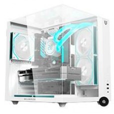 GABINETE GAMER BALAM RUSH TANK MAJESTIC 6600 / MEDIA TORRE / ATX/MICRO ATX- MINI ITX / VENTILADORES ARGB 3X120 MM / TRIPLE PANEL DE CRISTAL TEMPLADO / BLANCO / BR-941532, - Garantía: 5 AÑOS -