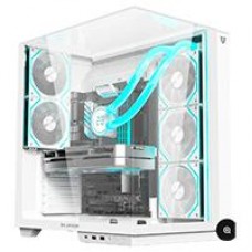 GABINETE GAMER BALAM RUSH TANK MAJESTIC 7600 / MEDIA TORRE / ATX/MICRO ATX- MINI ITX / VENTILADORES ARGB / TRIPLE PANEL DE CRISTAL TEMPLADO / BLANCO / BR-941501, - Garantía: 5 AÑOS -