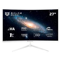 MONITOR GAMER BALAM RUSH ANDROMEDA MAG27Y / CURVO / 27 PULG / VA / FULL HD / 180 HZ / 1 MS / R1800 / VESA 100 / RGB / OVERCLOCK 200 HZ / FREESYNC / FLICKER FREE / LOW BLUE LIGHT / BLANCO / BR-942997, - Garantía: 1 AÑO -