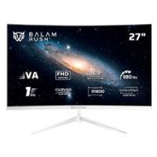 MONITOR GAMER BALAM RUSH ANDROMEDA MAG27Y / CURVO / 27 PULG / VA / FULL HD / 180 HZ / 1 MS / R1800 / VESA 100 / RGB / OVERCLOCK 200 HZ / FREESYNC / FLICKER FREE / LOW BLUE LIGHT / BLANCO / BR-942997, - Garantía: 1 AÑO -