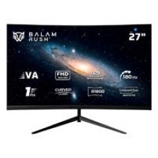 MONITOR GAMER BALAM RUSH ANDROMEDA MAG27Y / CURVO / 27 PULG / VA / FULL HD / 180 HZ / 1 MS / R1800 / VESA 100 / RGB / OVERCLOCK 200 HZ / FREESYNC / FLICKER FREE / LOW BLUE LIGHT / NEGRO / BR-942980, - Garantía: 1 AÑO -