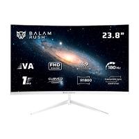 MONITOR GAMER BALAM RUSH ANDROMEDA MAG24Y / CURVO / 23.8 PULG / PANEL VA / FULL HD / 180 HZ / 1 MS / FREESYNC / R1800 / RGB / 200HZ OVERCLOCK / FLICKER FREE / LOW BLUE FILTER / BLANCO / BR-943048, - Garantía: 1 AÑO -