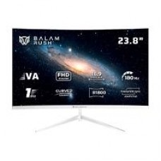 MONITOR GAMER BALAM RUSH ANDROMEDA MAG24Y / CURVO / 23.8 PULG / PANEL VA / FULL HD / 180 HZ / 1 MS / FREESYNC / R1800 / RGB / 200HZ OVERCLOCK / FLICKER FREE / LOW BLUE FILTER / BLANCO / BR-943048, - Garantía: 1 AÑO -