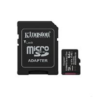 MEMORIA FLASH MICRO SD KINGSTON SDXC CANVAS SELECT PLUS 64GB 100MB/S UHS-I U1 V10 C/ADAPTADOR (SDCS3/64GB), - Garantía: 1 AÑO -