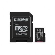 MEMORIA FLASH MICRO SD KINGSTON SDXC CANVAS SELECT PLUS 64GB 100MB/S UHS-I U1 V10 C/ADAPTADOR (SDCS3/64GB), - Garantía: 1 AÑO -