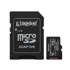MEMORIA FLASH MICRO SD KINGSTON SDXC CANVAS SELECT PLUS 512GB 150MB/S UHS-I U3 V30 C/ADAPTADOR (SDCS3/512GB), - Garantía: 1 AÑO -