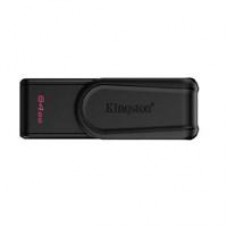 MEMORIA FLASH USB KINGSTON DATA TRAVELER EXODIA S 64GB GEN 1 3.2 TIPO A C/TAPA GIRATORIA NEGRO DTXS/64GB, - Garantía: 1 AÑO -