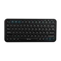 TECLADO MULTIDISPOSITIVO (HASTA 3)/ VORAGO / KBW-400, SLIM REGARGABLE TIPO C 2 BLUETOOTH WIRELESS NEGRO, - Garantía: 1 AÑO -