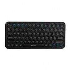 TECLADO MULTIDISPOSITIVO (HASTA 3)/ VORAGO / KBW-400, SLIM REGARGABLE TIPO C 2 BLUETOOTH WIRELESS NEGRO, - Garantía: 1 AÑO -